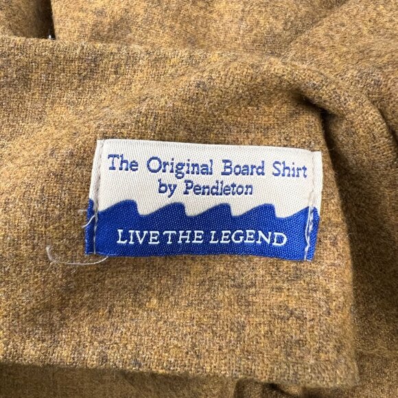 Pendleton Virgin Wool BOARD SHIRT Loop Collar Flap Pocket Men's Small S - Picture 11 of 12